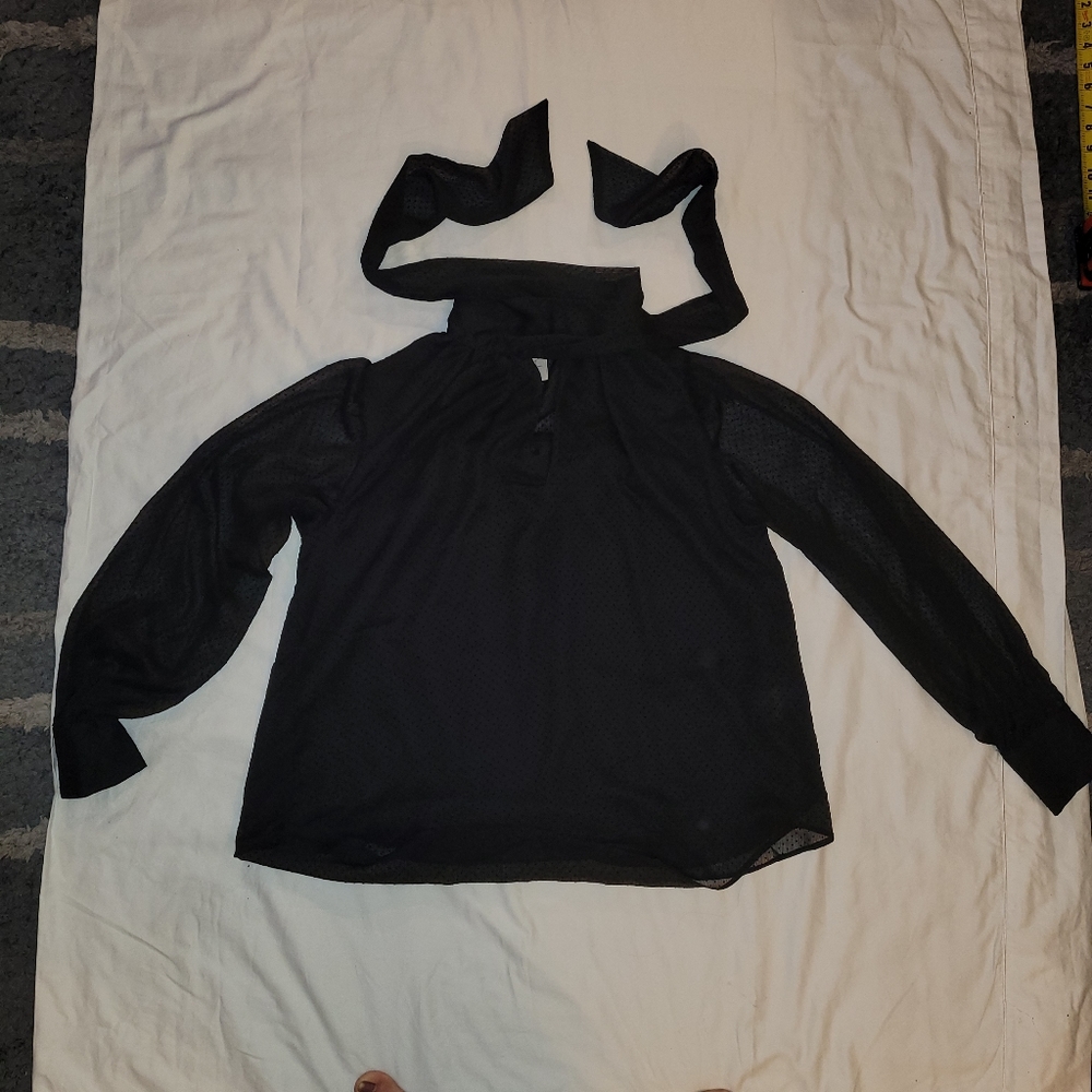 H&M BLACK BLOUSE / SHIRT - Picture 10 of 10
